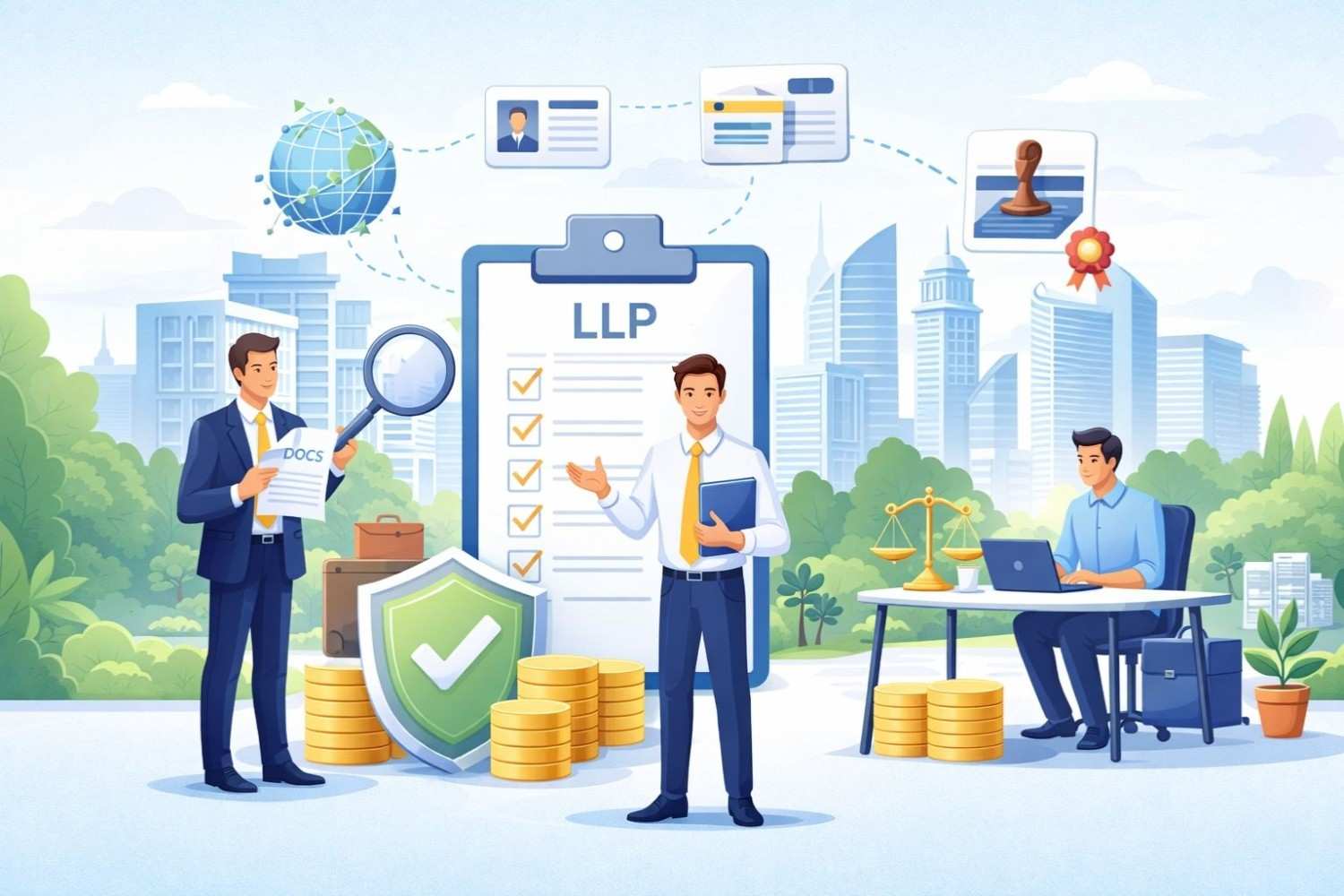 complete LLP registration services in Gurgaon with expert support and legal compliance by Uniqfiling