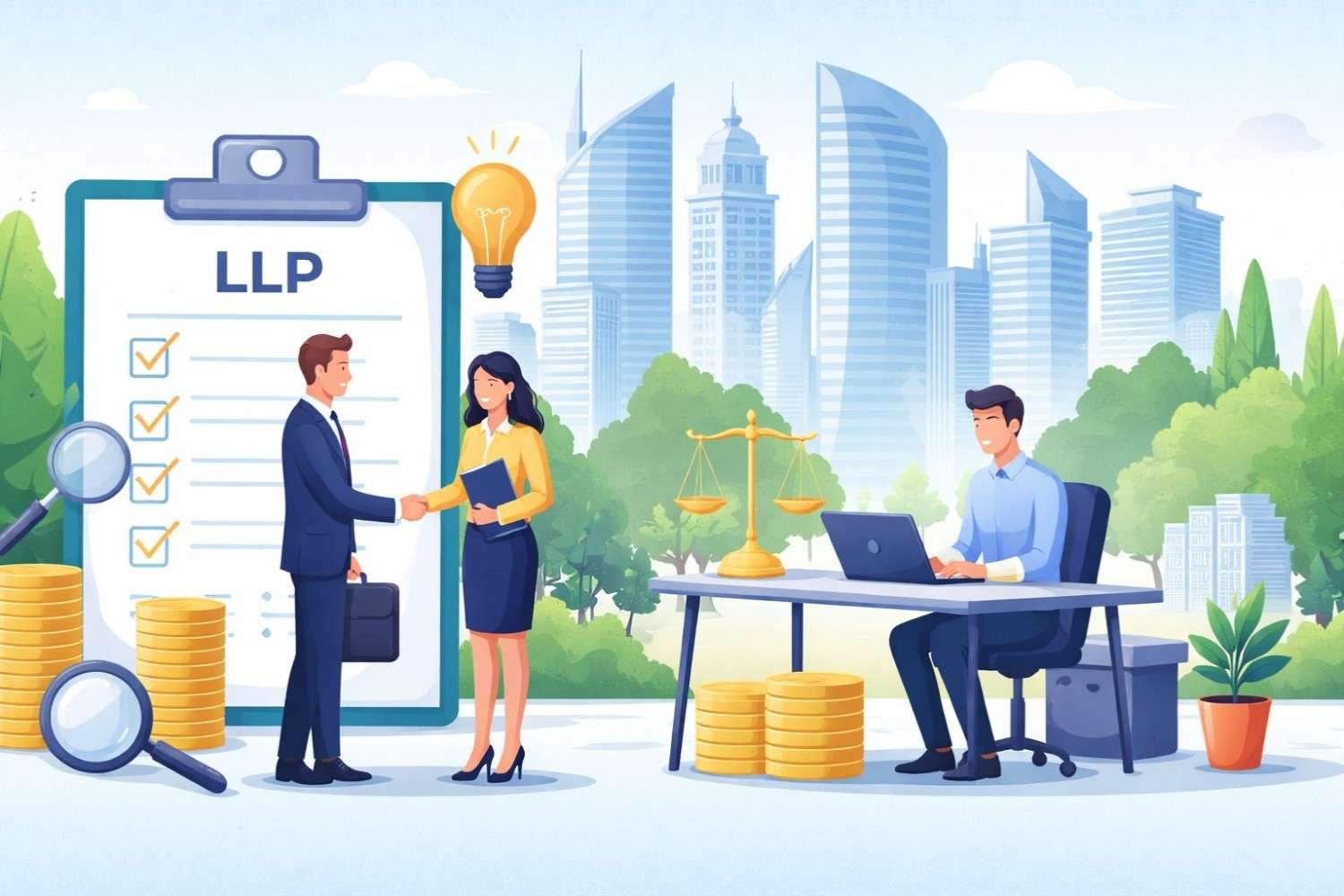 LLP registration in Gurgaon with expert legal and affordable business setup services by Uniqfiling